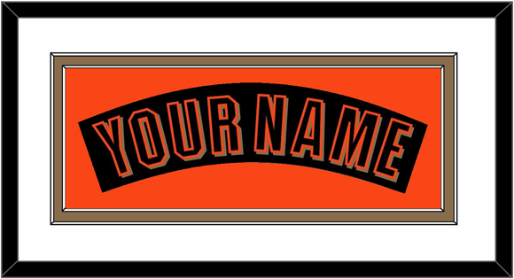 San Francisco Nameplate - Alternate Black (2001-2002) - Double Mat 2