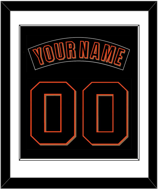 San Francisco Nameplate & Number Combined - Alternate Black (2001-2002) - Essential Tier 1