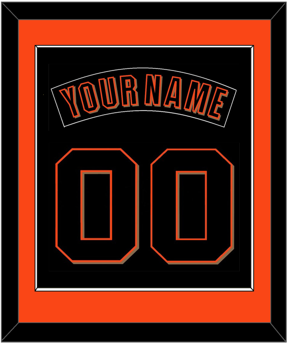 San Francisco Nameplate & Number Combined - Alternate Black (2001-2002) - Single Mat 2