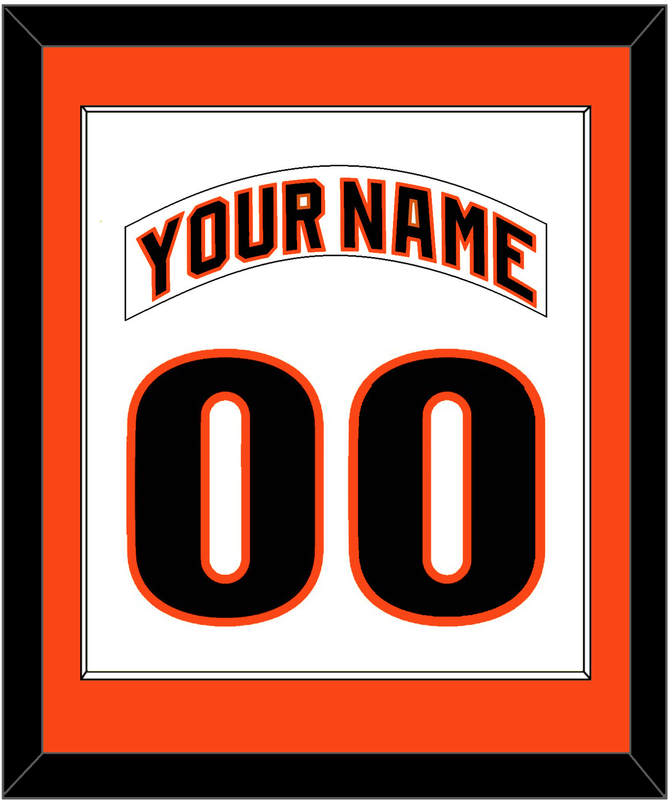 San Francisco Nameplate & Number Combined - Home White (1983-1993) - Essential Tier 1