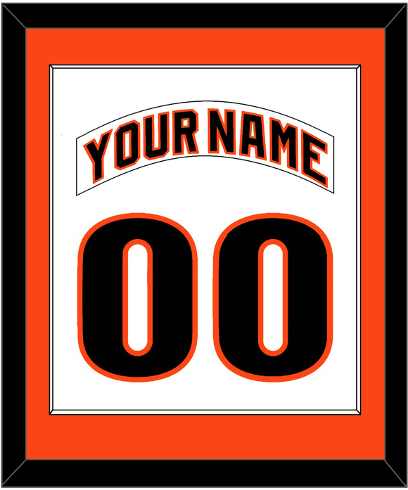 San Francisco Nameplate & Number Combined - Home White (1983-1993) - Single Mat 1