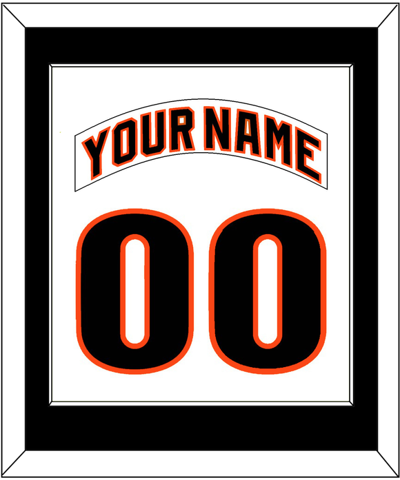 San Francisco Nameplate & Number Combined - Home White (1983-1993) - Single Mat 2