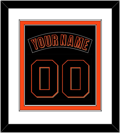 San Francisco Nameplate & Number Combined - Alternate Black (2001-2002) - Signature Tier 1