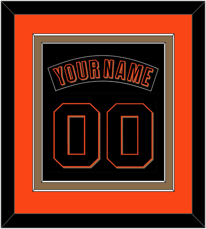 San Francisco Nameplate & Number Combined - Alternate Black (2001-2002) - Signature Tier 2