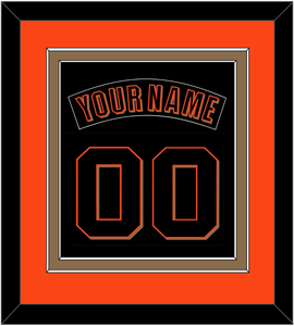 San Francisco Nameplate & Number Combined - Alternate Black (2001-2002) - Double Mat 2