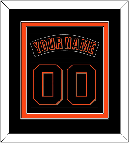 San Francisco Nameplate & Number Combined - Alternate Black (2001-2002) - Signature Tier 3