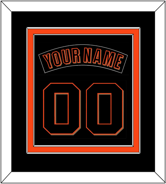 San Francisco Nameplate & Number Combined - Alternate Black (2001-2002) - Signature Tier 3