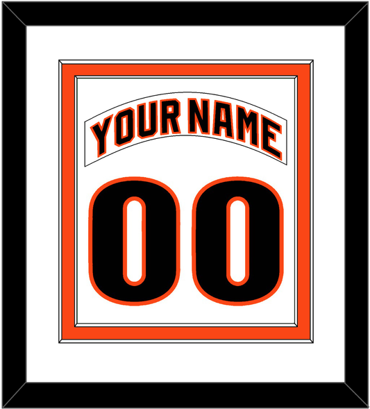San Francisco Nameplate & Number Combined - Home White (1983-1993) - Signature Tier 1