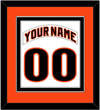 San Francisco Nameplate & Number Combined - Home White (1983-1993) - Double Mat 2