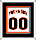 San Francisco Nameplate & Number Combined - Home White (1983-1993) - Double Mat 3