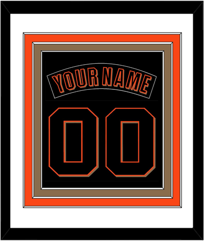 San Francisco Nameplate & Number Combined - Alternate Black (2001-2002) - Premier Tier 1