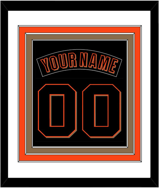 San Francisco Nameplate & Number Combined - Alternate Black (2001-2002) - Premier Tier 1