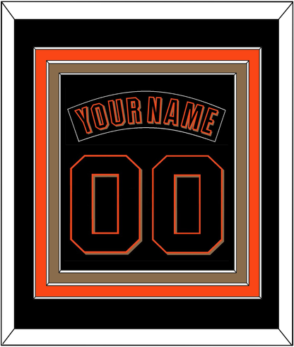 San Francisco Nameplate & Number Combined - Alternate Black (2001-2002) - Premier Tier 2