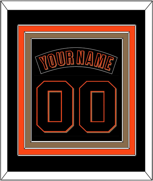 San Francisco Nameplate & Number Combined - Alternate Black (2001-2002) - Premier Tier 2