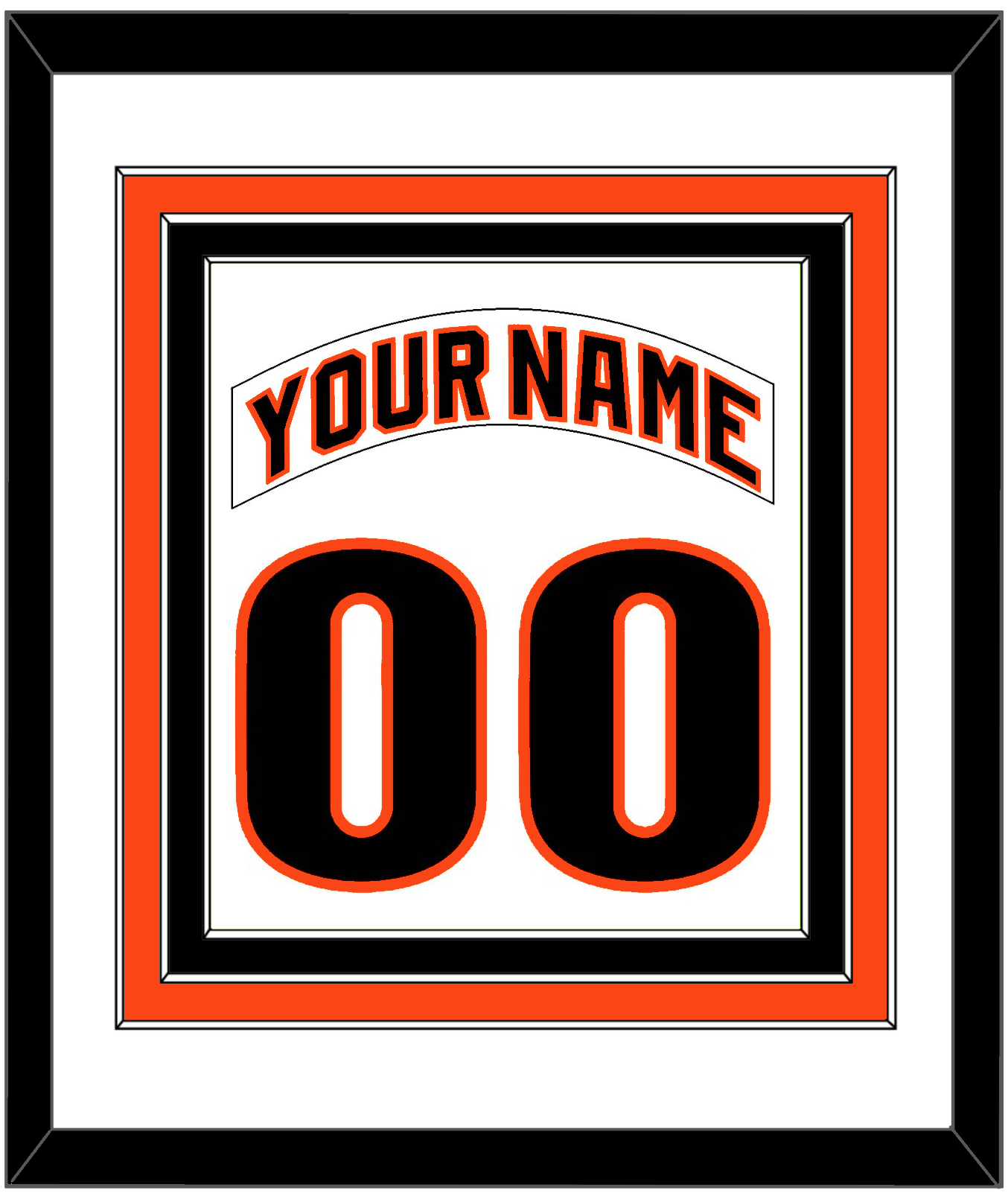 San Francisco Nameplate & Number Combined - Home White (1983-1993) - Premier Tier 1