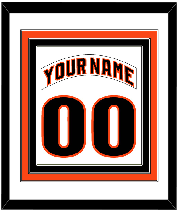 San Francisco Nameplate & Number Combined - Home White (1983-1993) - Triple Mat 1