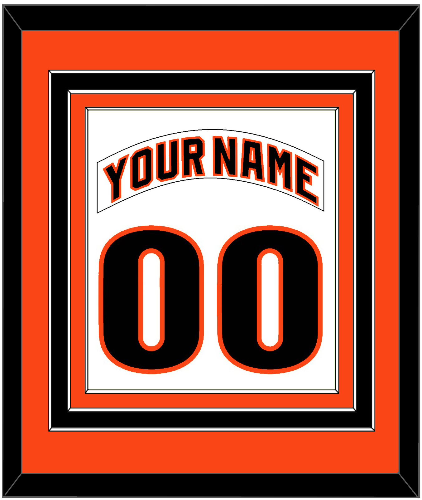 San Francisco Nameplate & Number Combined - Home White (1983-1993) - Premier Tier 2