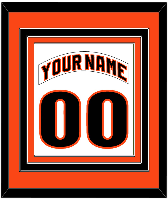 San Francisco Nameplate & Number Combined - Home White (1983-1993) - Triple Mat 2