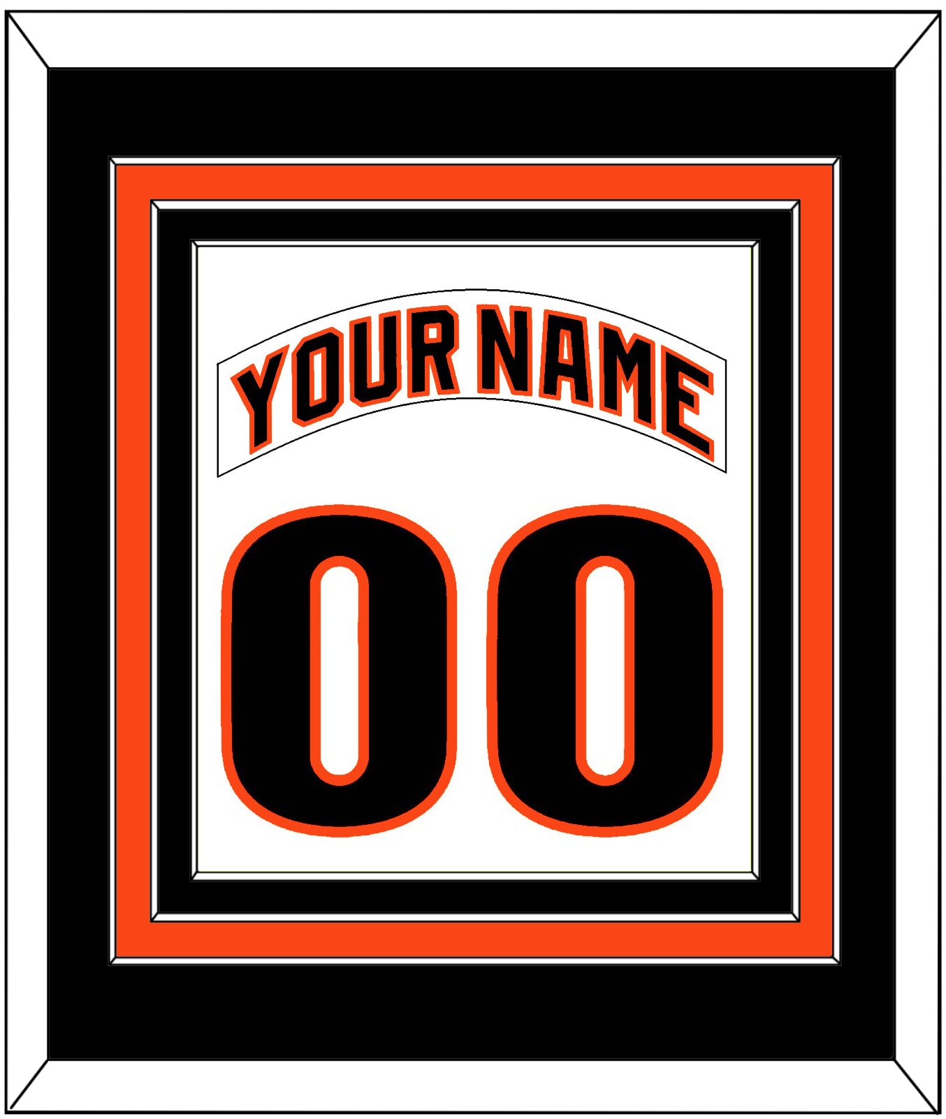 San Francisco Nameplate & Number Combined - Home White (1983-1993) - Premier Tier 3