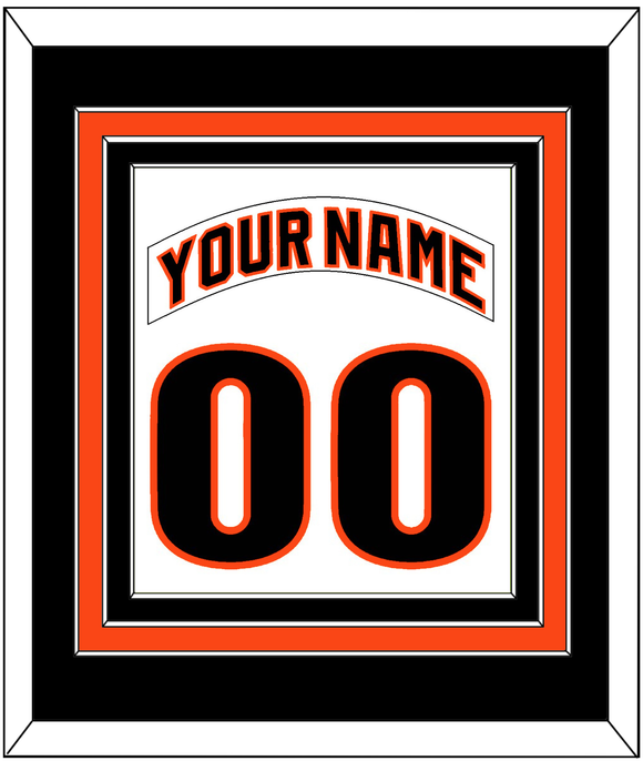 San Francisco Nameplate & Number Combined - Home White (1983-1993) - Triple Mat 3