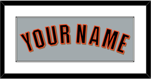 San Francisco Name - Road Gray (2022-2023) - Single Mat 1