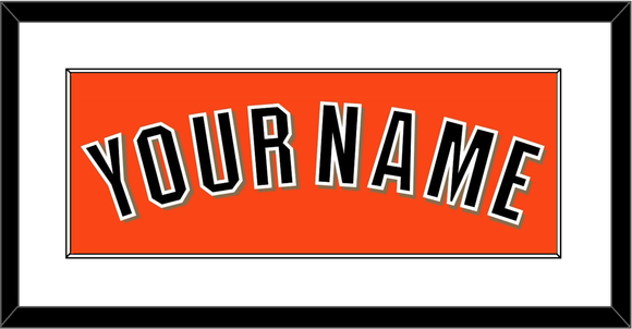 San Francisco Name - Alternate Orange - Single Mat 1