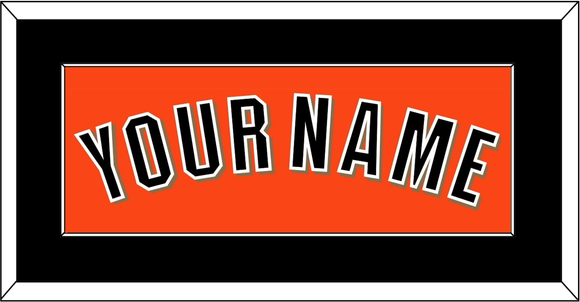 San Francisco Name - Alternate Orange - Single Mat 2