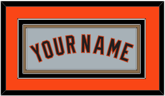 San Francisco Name - Road Gray - Premier Tier 2