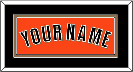 San Francisco Name - Alternate Orange - Signature Tier 2