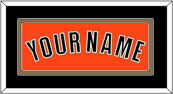 San Francisco Name - Alternate Orange - Double Mat 2