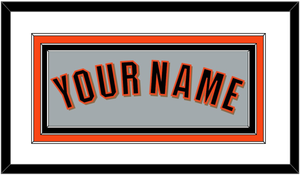 San Francisco Name - Road Gray - Triple Mat 1