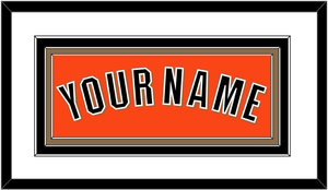 San Francisco Name - Alternate Orange - Triple Mat 1