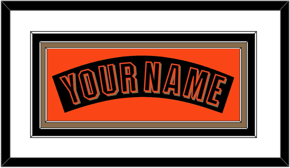 San Francisco Nameplate - Alternate Black (2001-2002) - Triple Mat 1