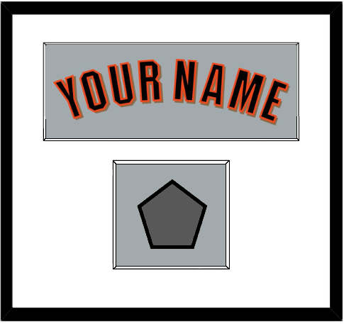 San Francisco Name & World Series Jersey Patch - Road Gray (2010-2021) - Single Mat 1