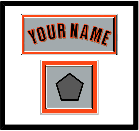 San Francisco Name & World Series Jersey Patch - Road Gray (2010-2021) - Double Mat 1