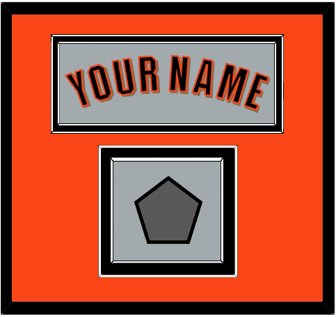 San Francisco Name & World Series Champions Patch - Road Gray (2010-2021) - Double Mat 2