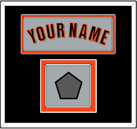 San Francisco Name & World Series Champions Patch - Road Gray (2010-2021) - Double Mat 3