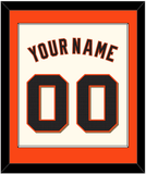 San Francisco Name & Number - Home Cream - Single Mat 1