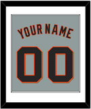 San Francisco Name & Number - Road Gray - Single Mat 1