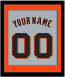 San Francisco Name & Number - Road Gray - Single Mat 2