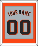 San Francisco Name & Number - Road Gray - Single Mat 2