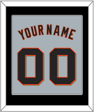 San Francisco Name & Number - Road Gray - Single Mat 3