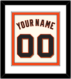 San Francisco Name & Number - Home Cream - Double Mat 1