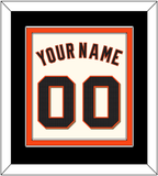 San Francisco Name & Number - Home Cream - Double Mat 3