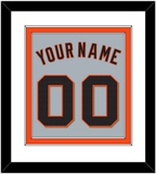 San Francisco Name & Number - Road Gray - Double Mat 1