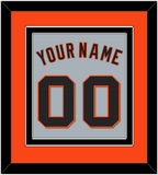 San Francisco Name & Number - Road Gray - Double Mat 2