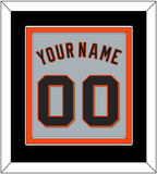 San Francisco Name & Number - Road Gray - Double Mat 3
