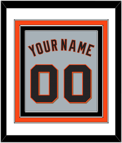 San Francisco Name & Number - Road Gray - Premier Tier 1