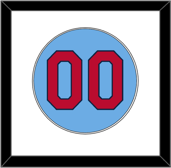 St. Louis Number - Alternate Road Powder Blue - Single Mat 1