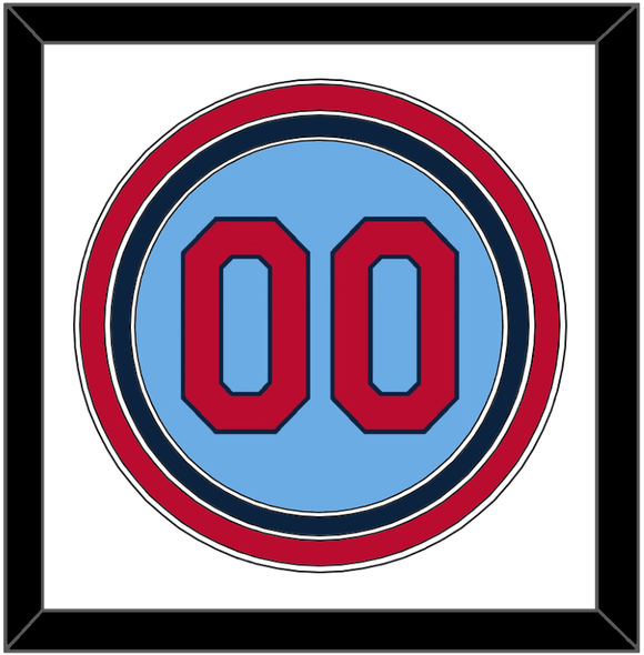 St. Louis Number - Alternate Road Powder Blue - Triple Mat 1